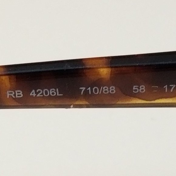 Authentic Ray Ban Tortoise frames (Oculos 4206L) - Picture 3 of 3